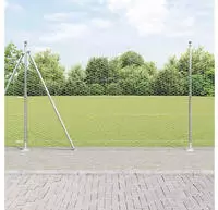 vidaXL Geschwei&szlig;ter Drahtzaun mit Betonfundament 10 x 1,5 m (B x H)