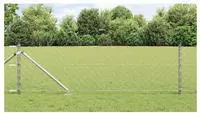 vidaXL Schwei&szlig;drahtzaun mit Spikes 25 x 0,8 m (B x H)