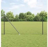 vidaXL Schwei&szlig;drahtzaun mit Spikes 25 x 1 m (B x H)