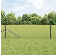 vidaXL Schwei&szlig;drahtzaun mit Spikes 25 x 0,4 m (B x H)