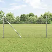 vidaXL Schwei&szlig;drahtzaun mit Spikes 25 x 1,4 m (B x H)