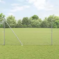 vidaXL Schwei&szlig;drahtzaun mit Spikes 25 x 1,5 m (B x H)