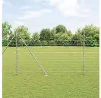 vidaXL Schwei&szlig;drahtzaun mit Spikes 25 x 1,6 m (B x H)