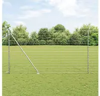 vidaXL Schwei&szlig;drahtzaun mit Spikes 10 x 1,5 m (B x H)