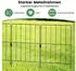 Costway Dekorativer Gartenzaun 25-tlg. 825x60cm Edelstahl (GT3987)
