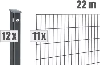 Deutsche Zauntechnik Zaunset VAP Pico 22 m 1006 mm anthrazit (DVVAPPI022010B7016)