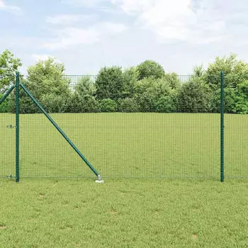 vidaXL Schwei&szlig;drahtzaun mit Spikes 25 x 1 m (3352083)