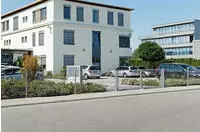 Alberts Zaunpfosten 60x40 mm f&uuml;r Doppelstabmattenzaun, 240 cm, mit Flacheisen