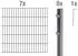 Alberts Doppelstabmattenset 6/5/6 100 x 1400 cm feuerverzinkt