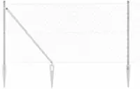 vidaXL Schwei&szlig;drahtzaun mit Spikes 25 x 1,2 m (B x H)