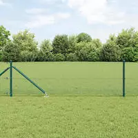 vidaXL Schwei&szlig;drahtzaun mit Spikes 100 x 0,5 m (B x H)