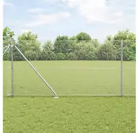 vidaXL Schwei&szlig;drahtzaun mit Spikes 25 x 1 m (B x H)