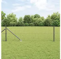 vidaXL Schwei&szlig;drahtzaun mit Spikes 50 x 0,4 m (B x H)