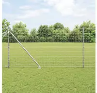 vidaXL Schwei&szlig;drahtzaun mit Spikes 10 x 1 m (B x H)