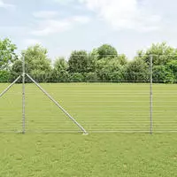 vidaXL Schwei&szlig;drahtzaun mit Spikes 25 x 1,5 m (B x H)