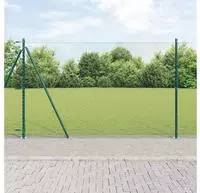 vidaXL Geschwei&szlig;ter Drahtzaun mit Betonfundament 50 x 1,6 m (B x H)