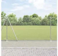 vidaXL Geschwei&szlig;ter Drahtzaun mit Betonfundament 50 x 1,2 m (B x H)