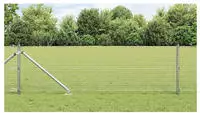 vidaXL Schwei&szlig;drahtzaun mit Spikes 25 x 0,4 m (B x H)