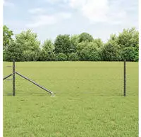vidaXL Schwei&szlig;drahtzaun mit Spikes 25 x 0,5 m (B x H)