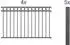 Alberts Circle Zaun-Komplettset Aluminium, zum Einbetonieren, Anthrazit, H120cm, 8m (511050)