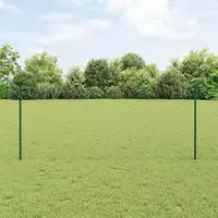 vidaXL Geschwei&szlig;ter Drahtzaun 10 x 1 m (B x H) PVC-beschichteter Stahl