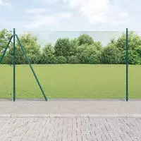 vidaXL Geschwei&szlig;ter Drahtzaun mit Betonfundament 25 x 1,5 m (B x H)