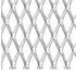 vidaXL Gittermatte Streckmetall Edelstahl 50×50 cm 20×10×2 mm (142280)