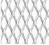 vidaXL Gittermatte Streckmetall Edelstahl 50×50 cm 30×17×2,5 mm (142282)