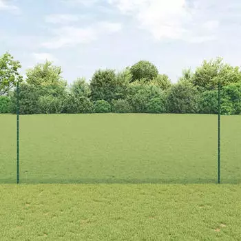 vidaXL Schwei&szlig;drahtzaun mit Pfosten 10 x 1,5 m (3336456)