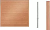 Alberts Dichtzaun "Palitio, Profilh&ouml;he 150 mm" Aluminium, verschiedene Dekore und