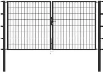 Alberts Flexo 200 x 160 cm 6/5/6 Rahmen 40x40 inkl. Pfosten 6 x 6 cm anthrazit