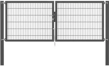 Alberts Flexo Plus 8/6/8 300 x 120 cm inkl. Pfosten 10 x 10 cm anthrazit