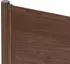 Alberts Zaun Set Palitio zum Einbetonieren Profilhöhe 15 cm 10 m x 180 cm umbragrau