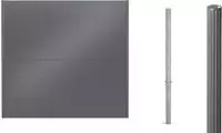 Alberts Dichtzaun "Palitio, Profilh&ouml;he 150 mm" Aluminium, verschiedene Dekore...