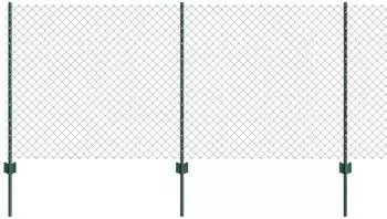 vidaXL Kettenzaun mit Pfosten 10 x 1 m PVC-beschichteter Stahl (3336232)