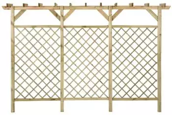 vidaXL Rankgitter mit Pergola Kiefernholz impr&auml;gniert 300x50x200cm (318417)