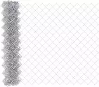 vidaXL Maschendrahtzaun 10 x 1 m Verzinkter Stahl Silber