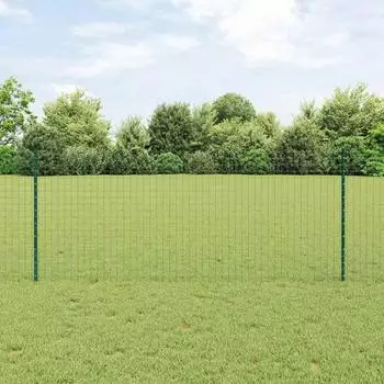 vidaXL Geschwei&szlig;ter Drahtzaun 10 x 1 m PVC-beschichteter Stahl (3335967)
