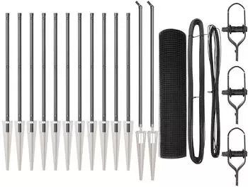 vidaXL Schwei&szlig;drahtzaun mit Spikes 25 x 1 m (3352200)