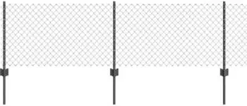 vidaXL Schwei&szlig;drahtzaun mit Pfosten 10 x 0,4 m (3336548)