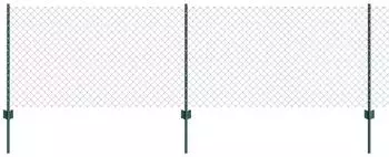 vidaXL Kettenzaun mit Pfosten 25 x 0,8 m (3336247)
