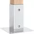 vidaXL Quadratische Pfostenträger 4 Stk. silber 71x71mm Stahl (42000006)