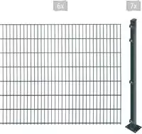 Arvotec Doppelstabmattenzaun "EASY 143 zum Aufschrauben" Zaunh&ouml;he 143 cm,...