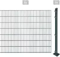 Arvotec Doppelstabmattenzaun "EASY 143 zum Aufschrauben" Zaunh&ouml;he 143 cm,...