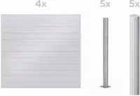 Alberts Dichtzaun "Palitio, Profilh&ouml;he 150 mm" Aluminium, verschiedene Dekore...