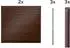 Alberts Zaun Set Palitio zum Einbetonieren Profilhöhe 15 cm 4 m x 180 cm dunkelbraun