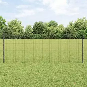 vidaXL Eingebetteter Zaunpfosten 5 Stk. Grau 120 cm (42006278)