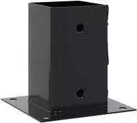 vidaXL Pfostentr&auml;ger Quadrat 12 Stk. 81x81mm Pulverbeschichteter Stahl