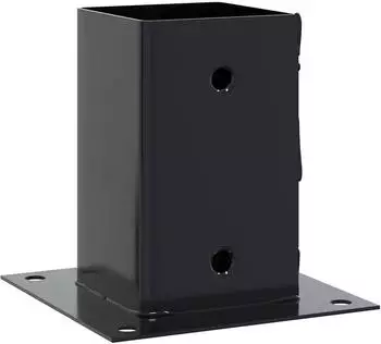vidaXL Pfostentr&auml;ger quadratisch 12 Stk. anthrazit 81x81mm (42000027)