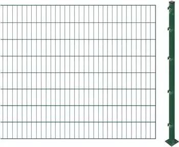 Arvotec ESSENTIAL 160 6 m x 160 cm Set (3 Zaunelemente + 4 Pfosten) dunkelgrün (98250803)